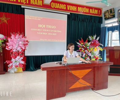 Trường TH Cầu Ham tổ chức Hội thảo chuyên đề giáo dục STEM Trường TH Cầu Ham tổ chức Hội thảo chuyên đề giáo dục STEM