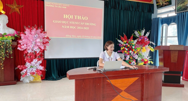 Trường TH Cầu Ham tổ chức Hội thảo chuyên đề giáo dục STEM